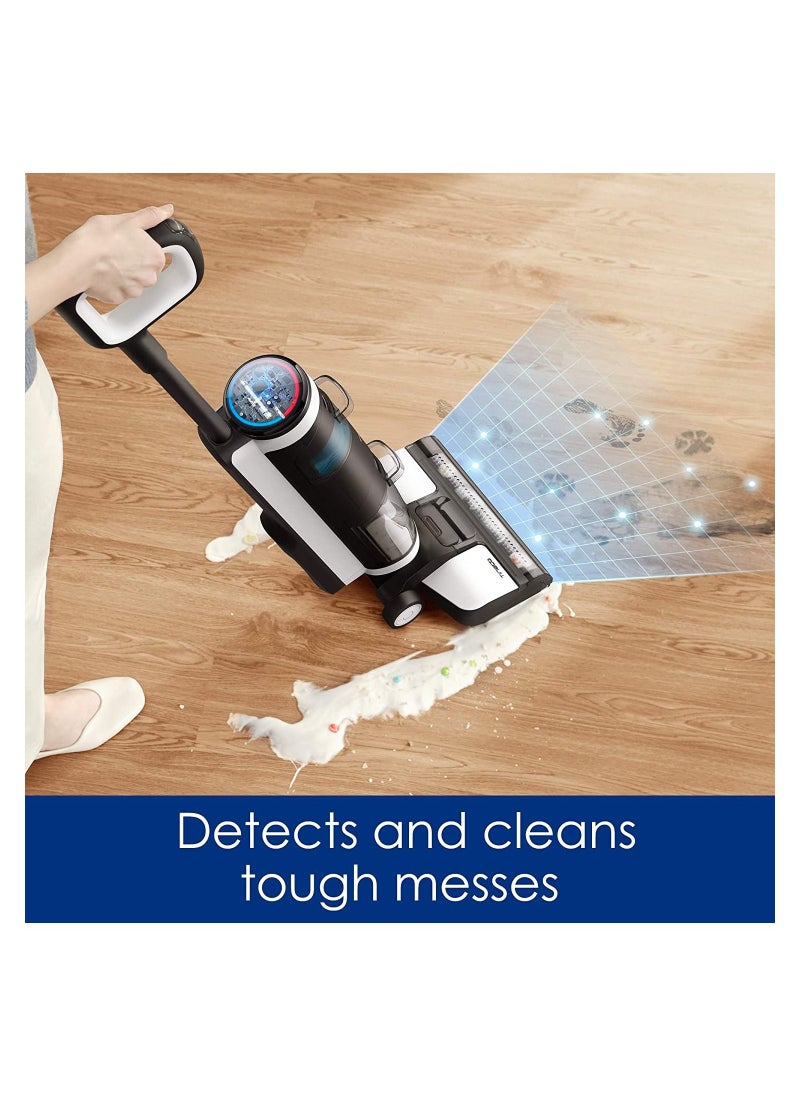 COOLBABY Cordless hardwood floor cleaner, lightweight wet and dry cleaner for multi-surface cleaning, with intelligent control system