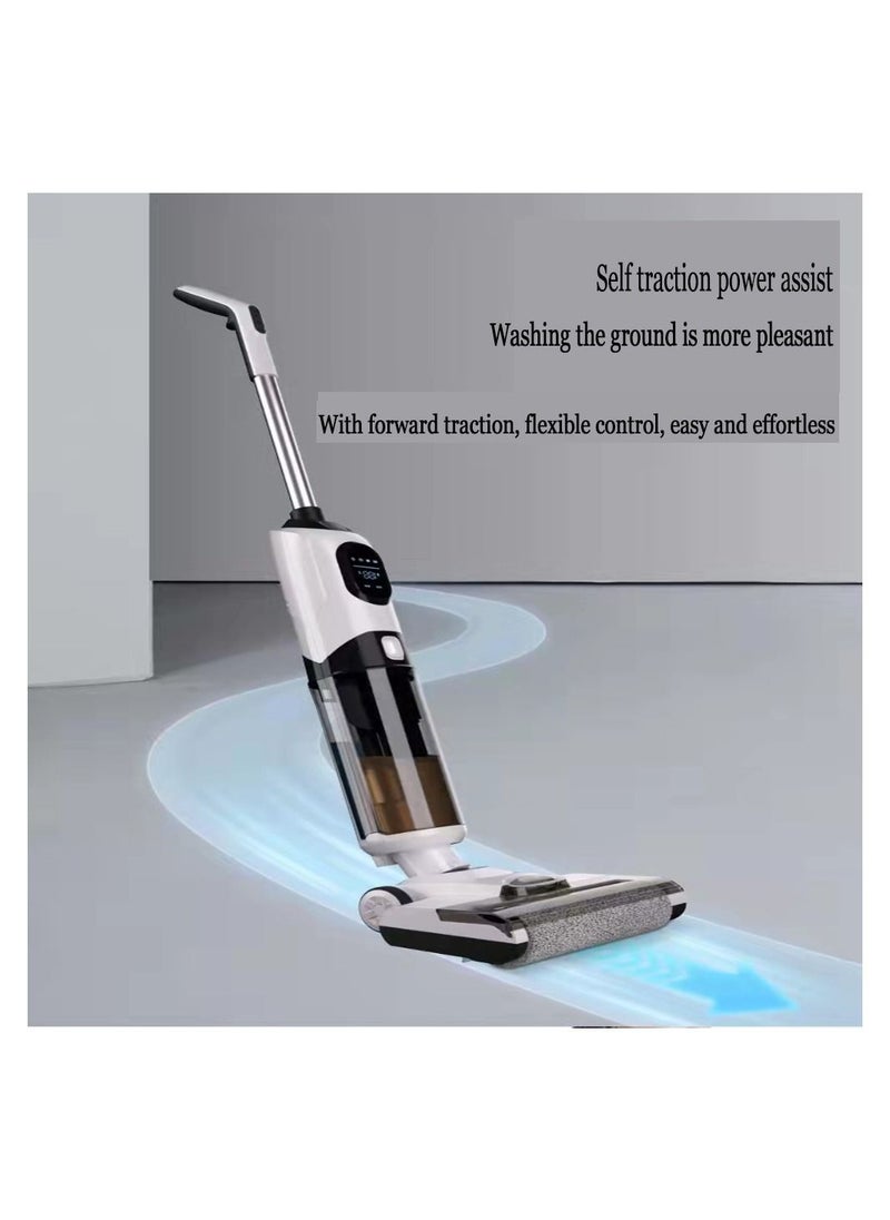 COOLBABY Cordless hardwood floor cleaner, lightweight wet and dry cleaner for multi-surface cleaning, with intelligent control system