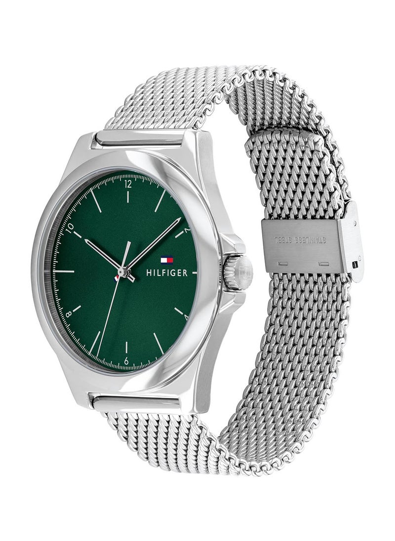 TOMMY HILFIGER Men's Analog Round Shape Stainless Steel Wrist Watch 1710548 - 42 Mm  - Image 1