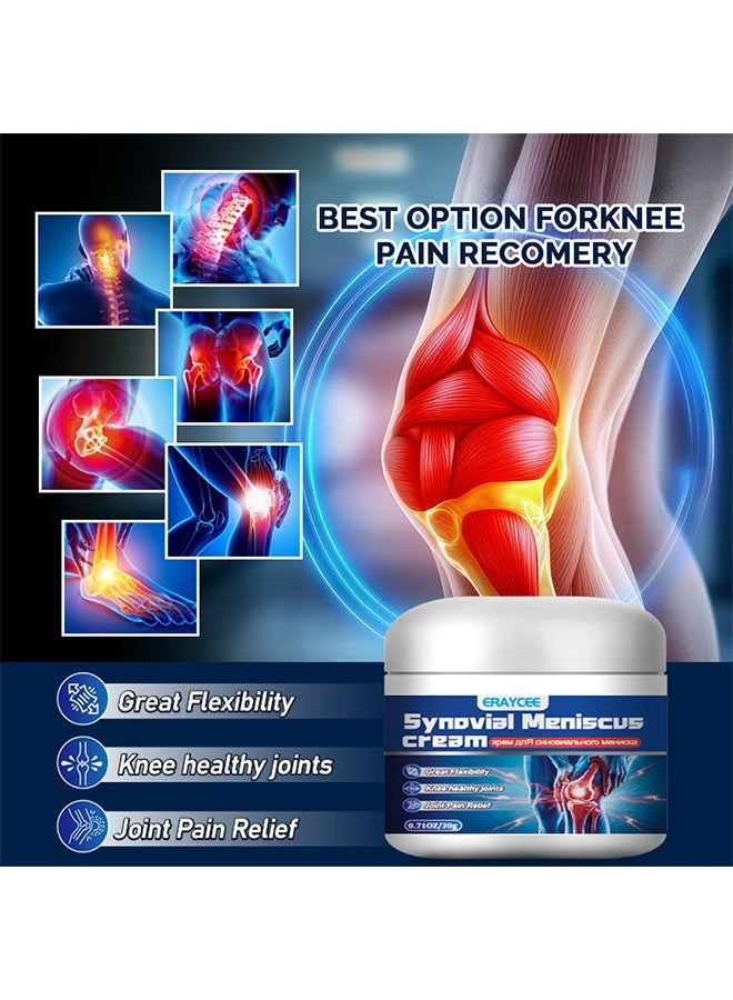 ERAYCEE Synovial Meniscus Cream, Pain Relief Ointment, Promote Mobility And Flexibility, Support Joint Health, Encourage Joint Strength And Density, 20G - Image 3