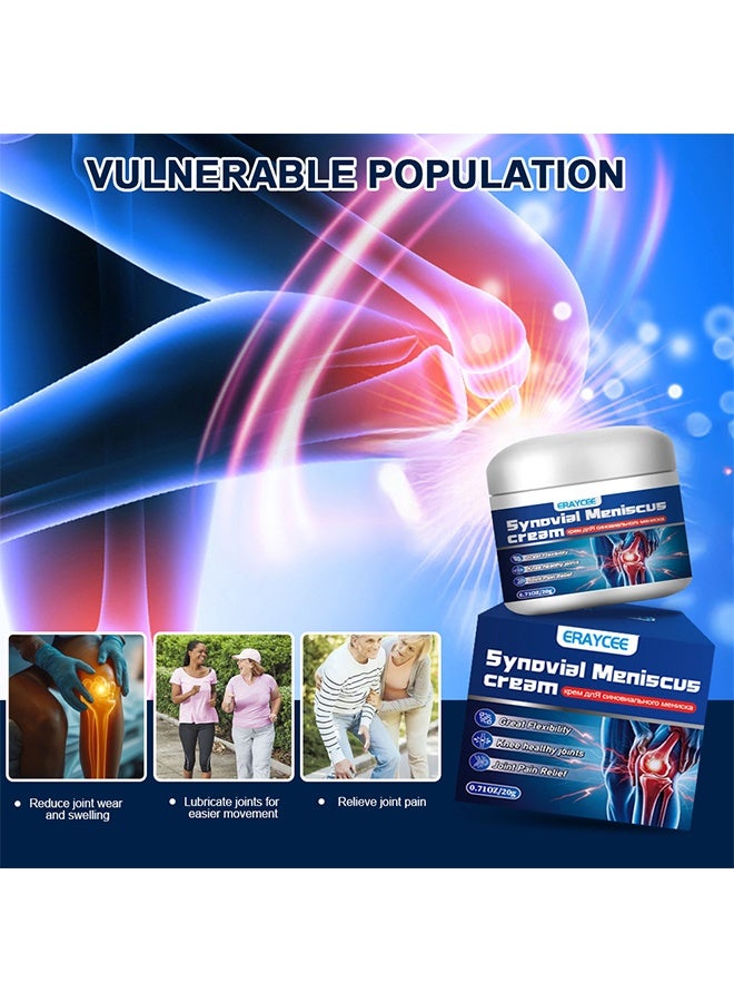 ERAYCEE Synovial Meniscus Cream, Pain Relief Ointment, Promote Mobility And Flexibility, Support Joint Health, Encourage Joint Strength And Density, 20G - Image 4