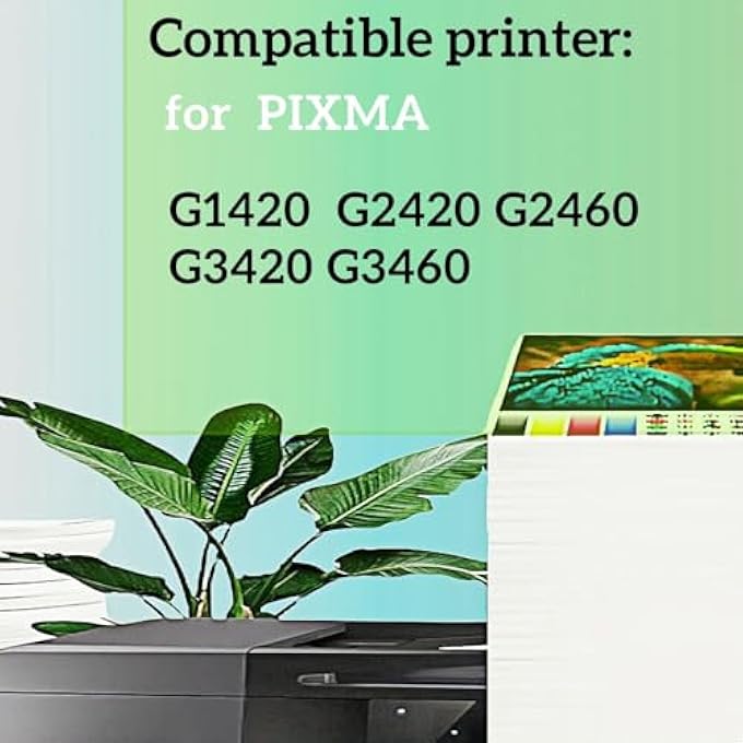 ZHENFU-ME GI-41 INK COMPATIBLE FOR CANON PIXMA G1420/G2420/G2460/G3420/G3460 PRINTER 4-PACK BLACK CYAN MAGENTA YELLOW - Image 2