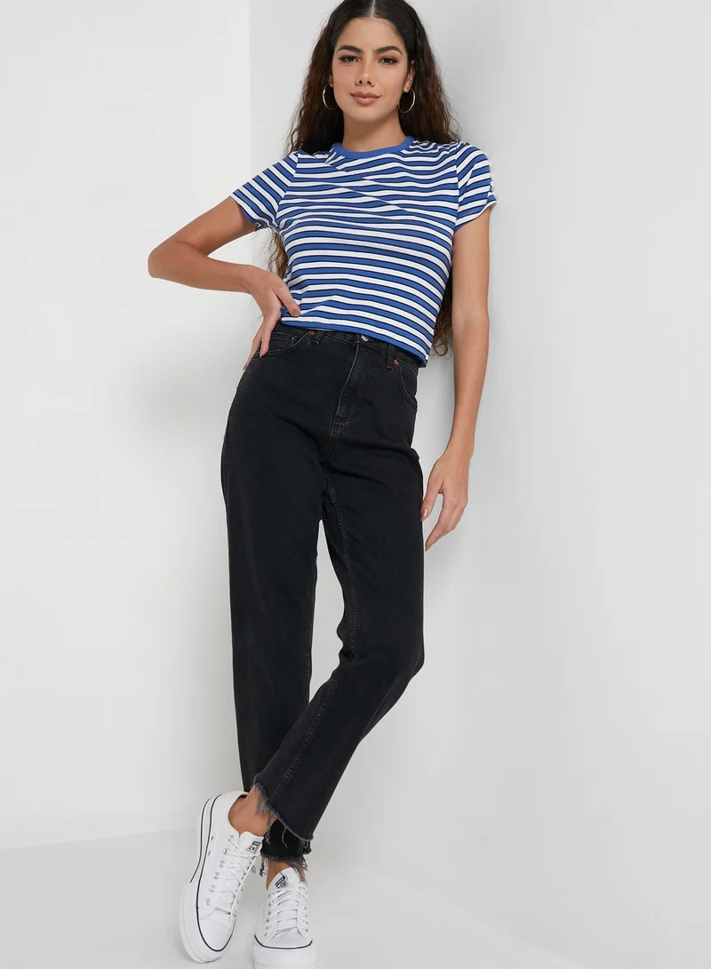 Topshop Petite Striped T-Shirt