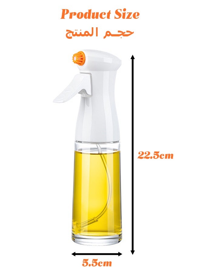 MITOYO - Olive Oil Sprayer - Oil Dispenser - Glass Bottle with Two Nozzles - Kitchen Cooking Tools for Air Fryer, BBQ, Salad, Baking - 230 ml - Image 1