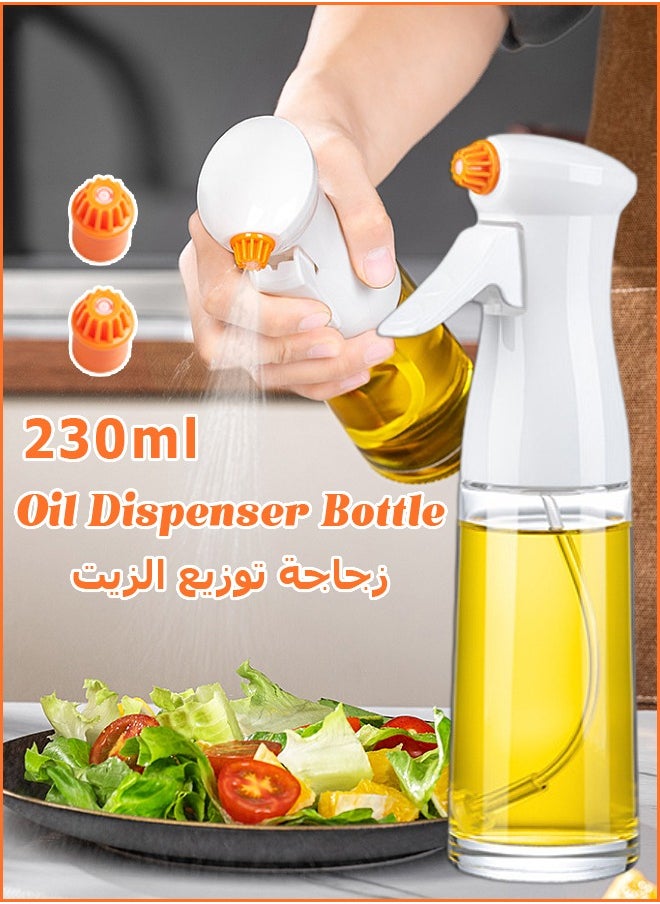 Olive Oil Sprayer - Oil Dispenser - Glass Bottle with Two Nozzles - Kitchen Cooking Tools for Air Fryer, BBQ, Salad, Baking - 230 ml - pzsku/ZF2C6B977B9B59A766EFFZ/45/_/1710401344/a72565e5-4b57-44a0-af64-25a8d9594ab9