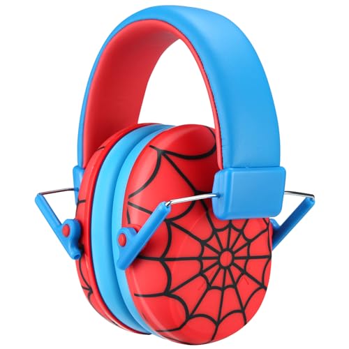 ProCase Kids Noise Cancelling Headphones, Kids Ear Protection Monster Jam Truck, Fireworks Hearing Protection Noise Reduction, Noise Canceling Earmuffs for Sensory Autism Toddler Children -Red - Image 1