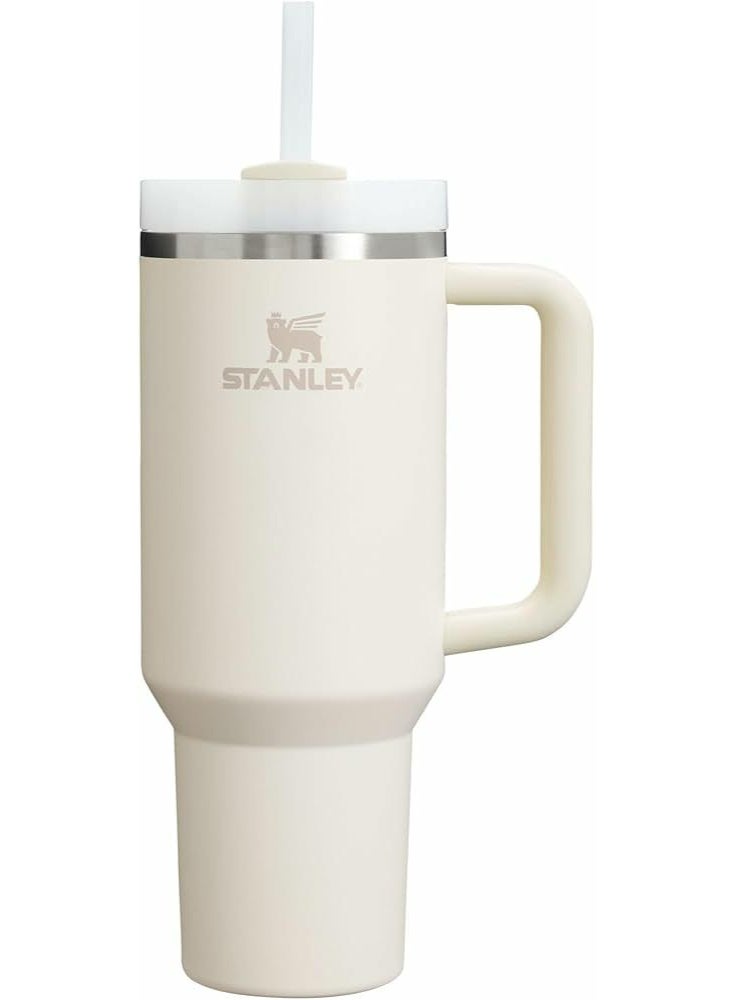 Stanley Stainless steel thermal mug with handle and straw – practical design for keeping things hot or cold - Image 1