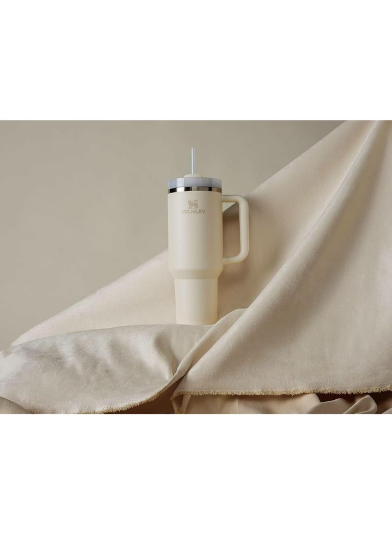 Stanley Stainless steel thermal mug with handle and straw – practical design for keeping things hot or cold - Image 4