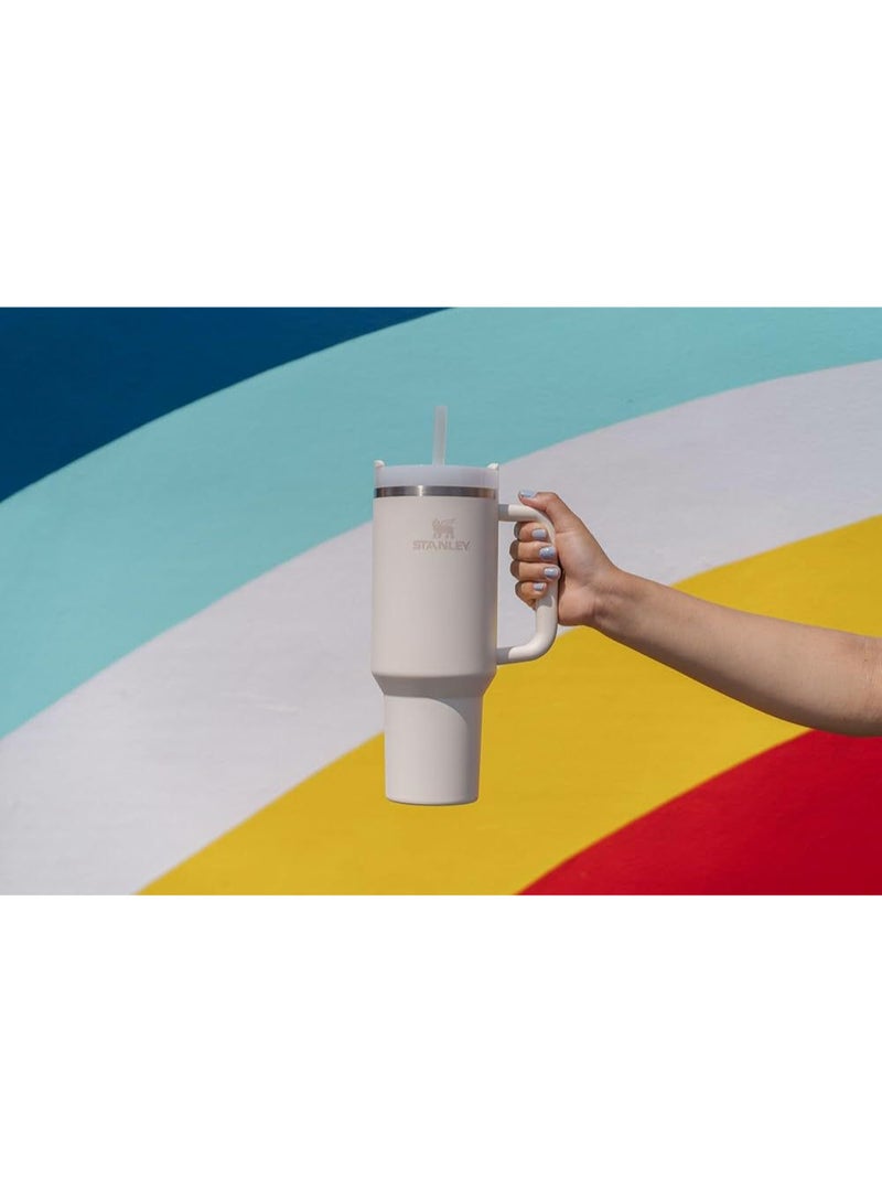 Stanley Stainless steel thermal mug with handle and straw – practical design for keeping things hot or cold - Image 5