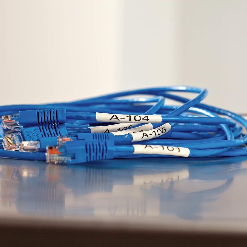 DYMO Industrial Heat Shrink Tubes, Black on White, 12mm x 1.5m for Labelwriter and Industrial Label Makers - Image 5