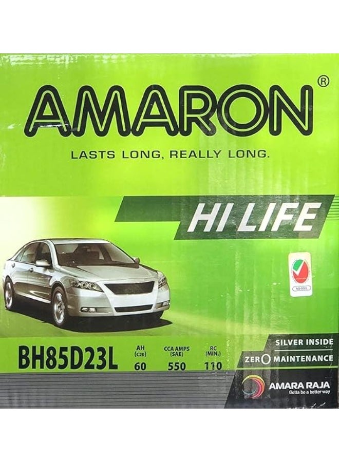 Amaron Car Battery 12V 60AH 55D23L/85D23L - Image 1