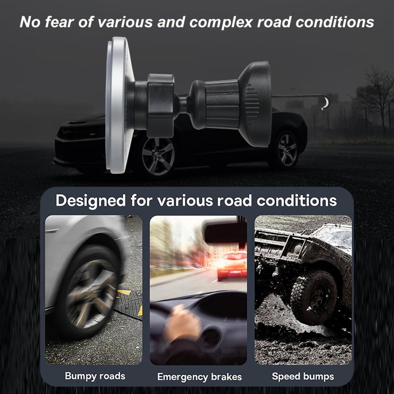 Magnetic Wireless Charger Stand: 15W/10W/7.5W/5W Fast Charging - Magnetic Adsorption Design Car Wireless Charging Phone Holder for Car Air Vent, Wireless Charging Enabled Smartphones - Image 5