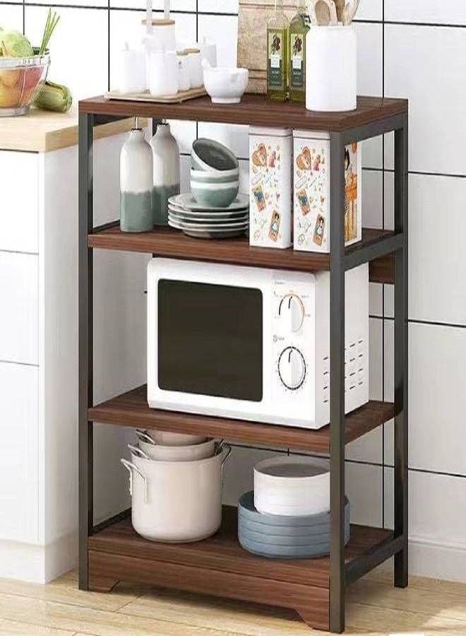 Kitchen Shelf Landing Multi-layer Microwave Oven Storage Rack Seasoning Storage 50 x 30 x 85 cm