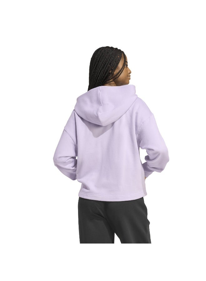 Adidas W All Szn Ft Fz Purple Training Track Tops For Women XS - Image 3