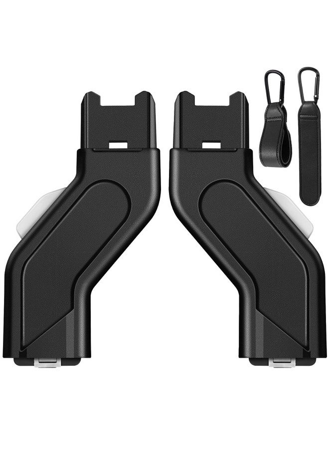 Zipcase Upper Adapter Compatible with UPPAbaby Vista and Vista V2 Strollers, Bassinet,Toddler Seat, Aria, Mesa V2, or Mesa Max Infant Car Seats for Fast and Secure Attachment with 2 PCS Stroller Hooks,Black - Image 1