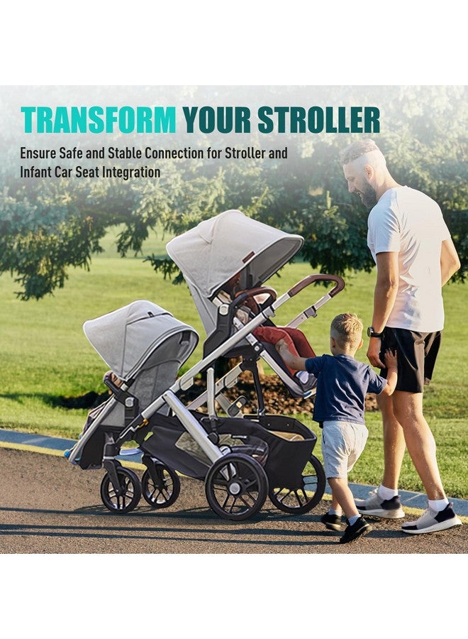 Zipcase Upper Adapter Compatible with UPPAbaby Vista and Vista V2 Strollers, Bassinet,Toddler Seat, Aria, Mesa V2, or Mesa Max Infant Car Seats for Fast and Secure Attachment with 2 PCS Stroller Hooks,Black - Image 2