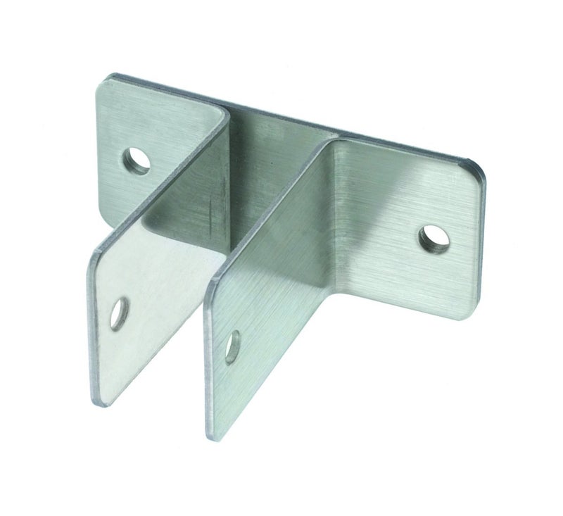 Harris Hardware 11629 Two Ear Stamped Stainless Steel Wall Bracket 3/4-Inch Panel Thickness 2-1/2-Inch Bracket Height 3-5/8-Inch Base Length 1-1/2-Inch Base Width - Image 5