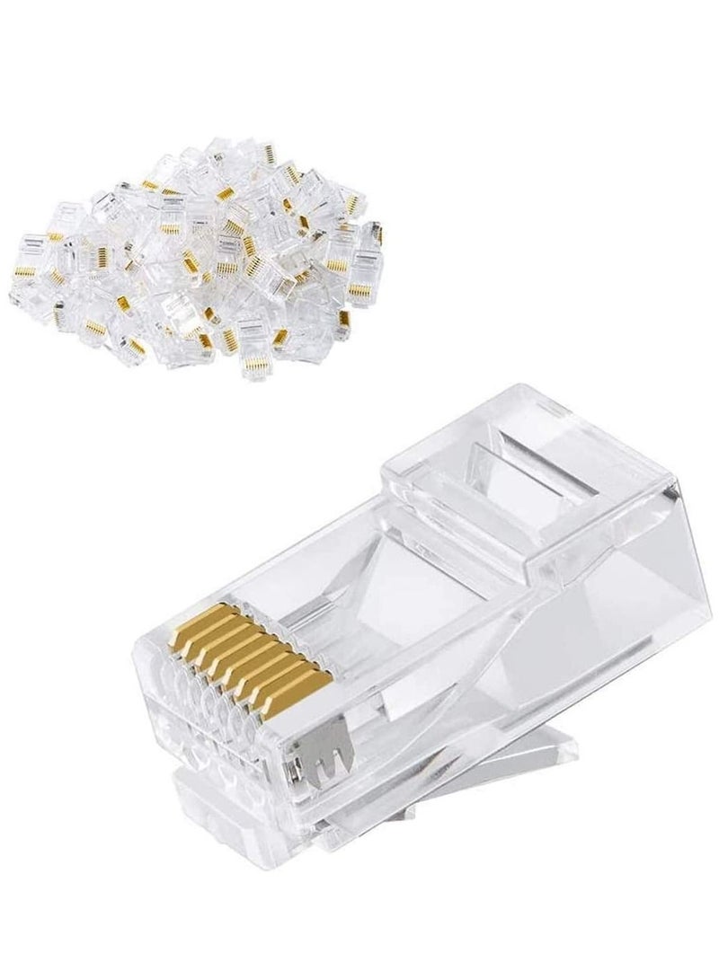 Ntech Cat6 RJ45 Ends Cat6 Connector Cat6 / Cat5e RJ45 Connector Ethernet Cable Crimp Connectors UTP Network Plug for Solid Wire and Standard Cable 50-Pack - Image 5