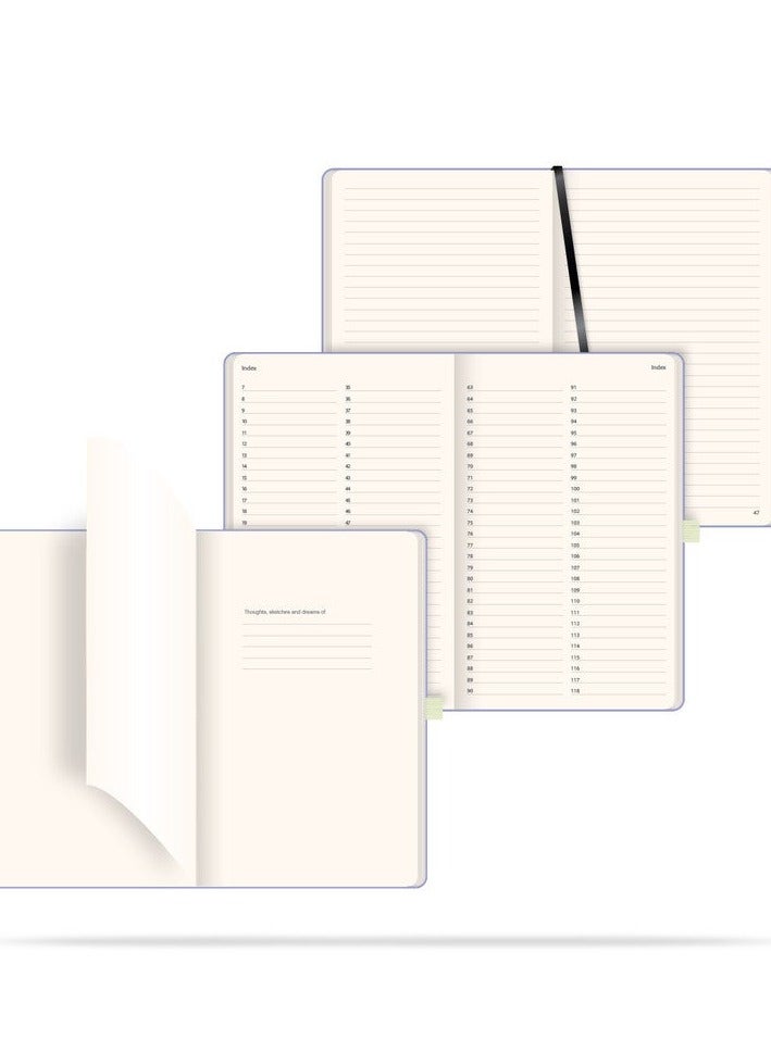 كاستيلي دفتر ملاحظات بغلاف صلب وورق عالي الجودة مع إغلاق مرن مثالي للكتابة وتدوين الملاحظات والتخطيط اليومي - Image 5