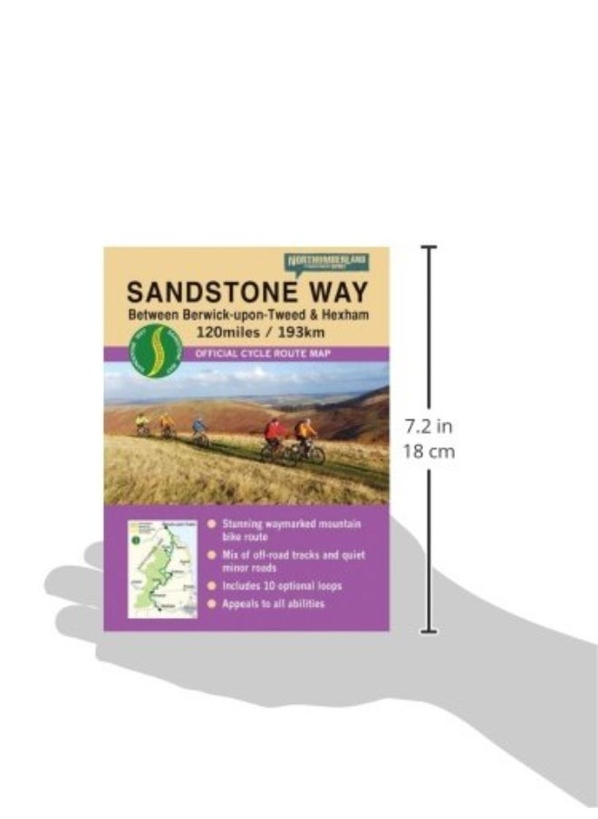Sandstone Way Cycle Route Map - Northumberland: Between Berwick Upon Tweed and Hexham