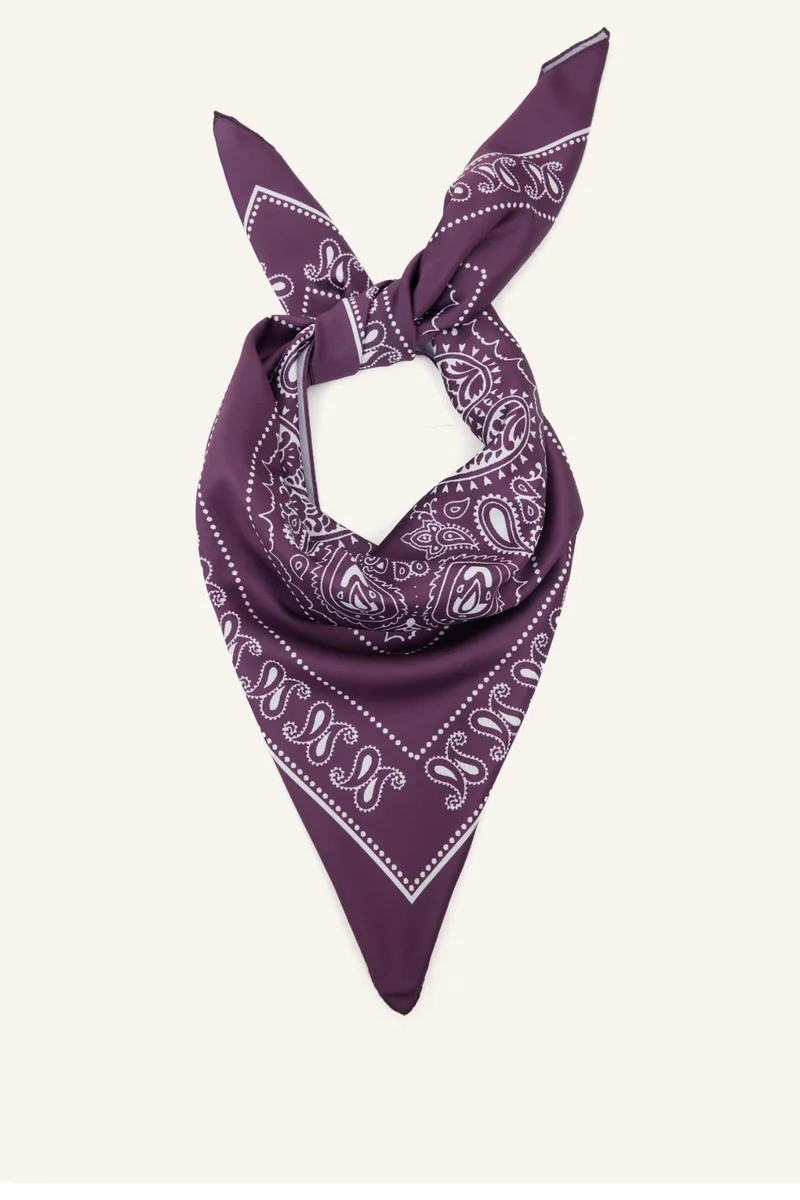 ديفاكتو Woman Printed Satin Scarf