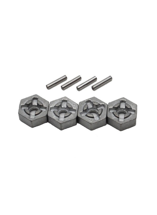 Hosim - Rc Car Aluminum Alloy Wheel Hub Hex Accessory Spare Parts 25Zj09 9125 9155 9156 Rc Car (4 Pcs) - Image 1