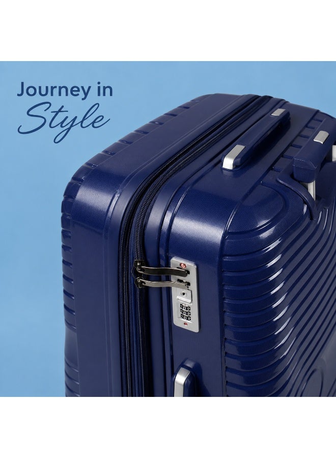 3-Piece Luggage Set, Durable Polypropylene Construction, Lightweight and Impact-Resistant Travel Suitcases, Spinner Wheels - Image 5
