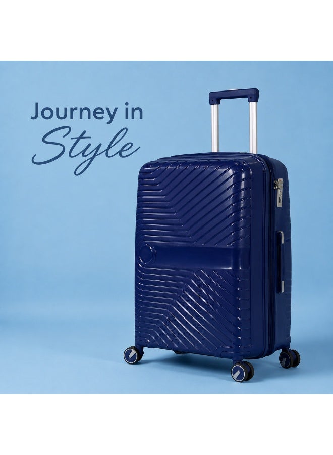 3-Piece Luggage Set, Durable Polypropylene Construction, Lightweight and Impact-Resistant Travel Suitcases, Spinner Wheels - Image 2