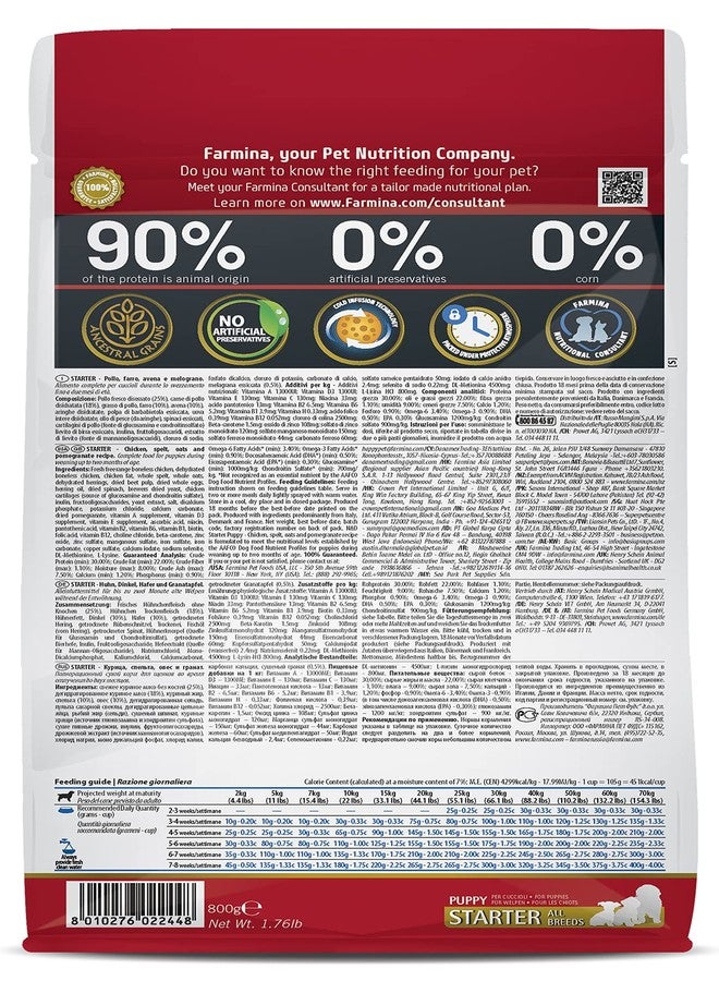 فارمينا إن آند دي أنسيسترال غرين | طعام جاف للكلاب | جرو صغير | عبوة من قطعتين | 800 غرام لكل قطعة | دجاج ورمان - Image 3