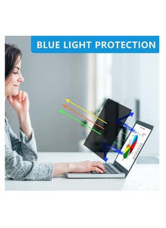 Generic شاشة خصوصية للكمبيوتر المحمول مقاس 15.6 بوصة، حماية للعين ضد وهج الضوء الأزرق ومرشح خصوصية للكمبيوتر المحمول مضاد للخدش لجميع العلامات التجارية لأجهزة الكمبيوتر المحمولة مقاس 15.6 بوصة بنسبة عرض إلى ارتفاع 16:9  - Image 3