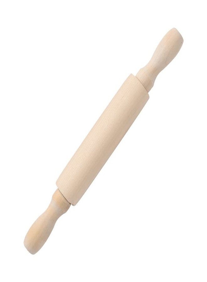 Qintreesify Wooden Mini Rolling Pin Baking Small Dough Rolling Pins for Fondant Pastry Pizza Crafting and Imaginative Play for Christmas Presents Mini Rolling Pin Rolling Pins Kitchen and Dining(6 Inch) - Image 1