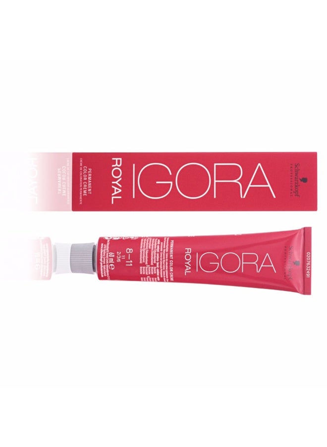 Schwarzkopf Igora Royal Permanent Hair Color 8-11 - Image 2