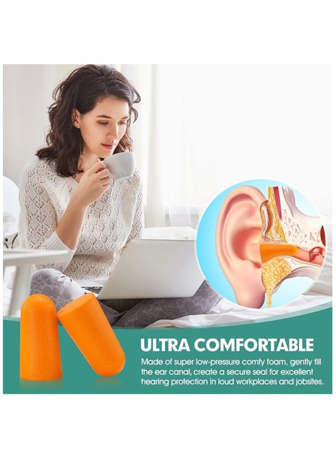 سدادات أذن فوم فائقة النعومة للنوم، تقليل الضوضاء والسفر – حماية مريحة للسمع – 3 أزواج - Image 3