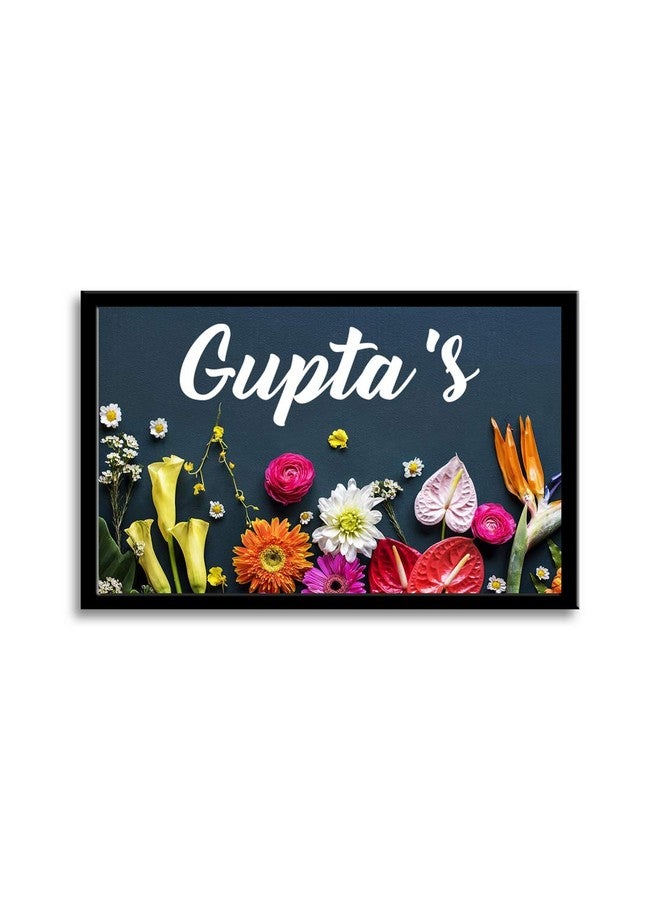 999Store Printed Floral for House Name Plate (MDF & Fiber Frame_12 X7.5 Inches_Multi) - Image 1