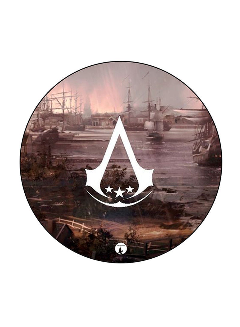 RKN Video Game Assassin's Creed Printed Round Pin Badge Multicolour - Image 1