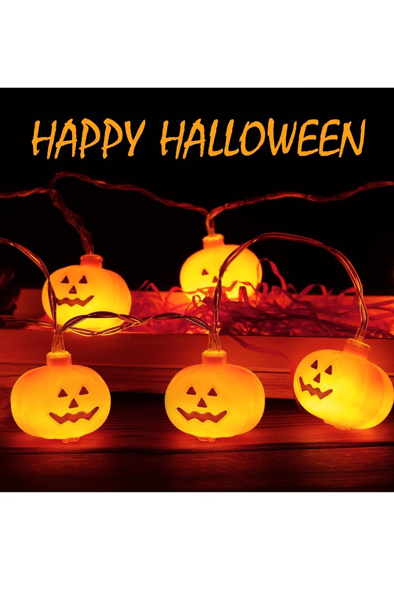 Chielor Halloween String Lights, 20 Ft 40 LED Fall Garland with Decorations Lights, Pumpkin Maple Leaf String Lights for Halloween Party Home Outdoor Patio Décor - Image 3