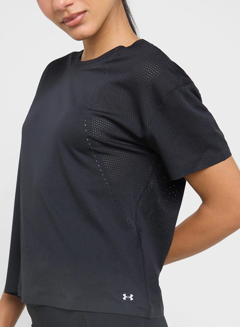 UNDER ARMOUR  UA Logo Embroidered Heavyweight Short Sleeve for Women | Best Price UAE