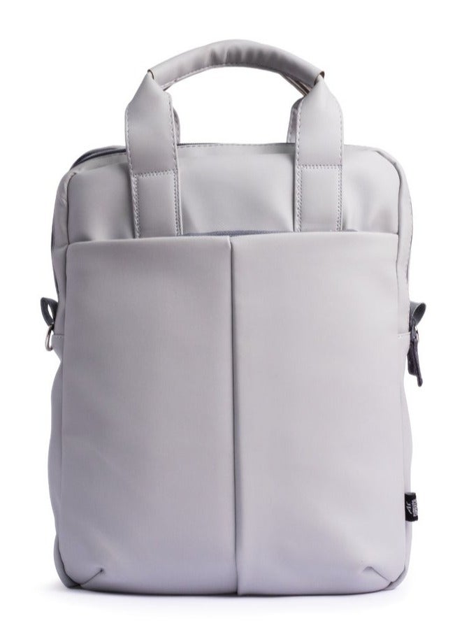 ايه ار سابلاي AR Hybrid Bag من Arij Bags | شنطة متعددة الاستخدام للجنسين بخامة مقاومة للمياه، 3 طرق للحمل، جيب لابتوب وتابلت، مساحة واسعة للاستخدام اليومي والسفر (40 × 30 × 10 سم) (رمادي) - Image 1