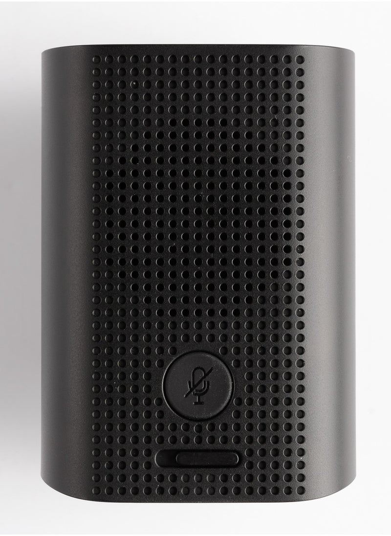Powerology - 1080p Web Cam with 5x Digital Zoom Built-In Mic and Speaker - Black - Image 1