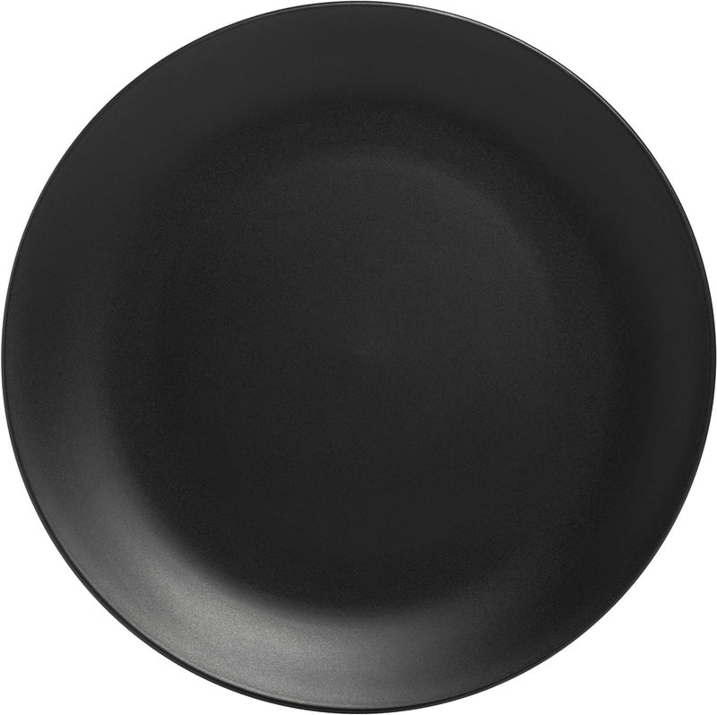 DECOR VIBES Melamine 6 Black Dinner Plates, Dinner Plates for Snacks, Dinnerware Gift for Dewali (Matt Black, 10 Inch, Pack of 6) - Image 3