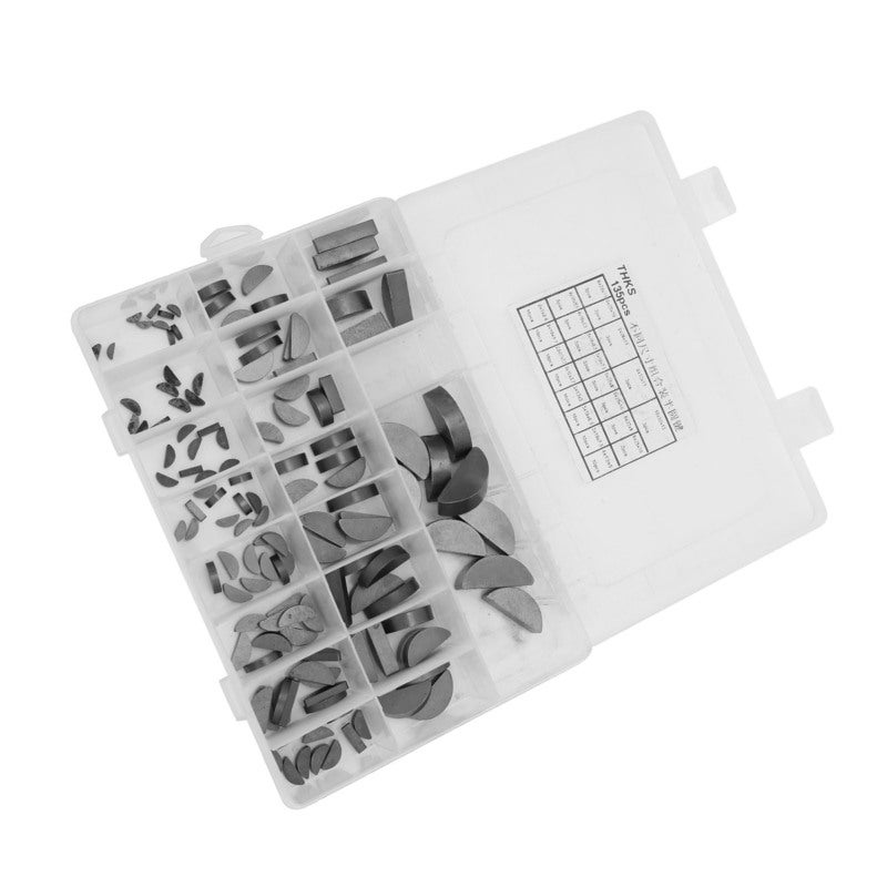 Woodruff Key Assortment Kit: 21 Types Durable Material - Low Stress Concentration Portable Storage for Shaft Flywheel Pulley Maintenance - Image 5