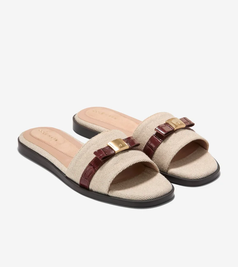 Cole Haan  Women's Go-To Emalia Slide Bow Sandals for Women | Best Price UAE