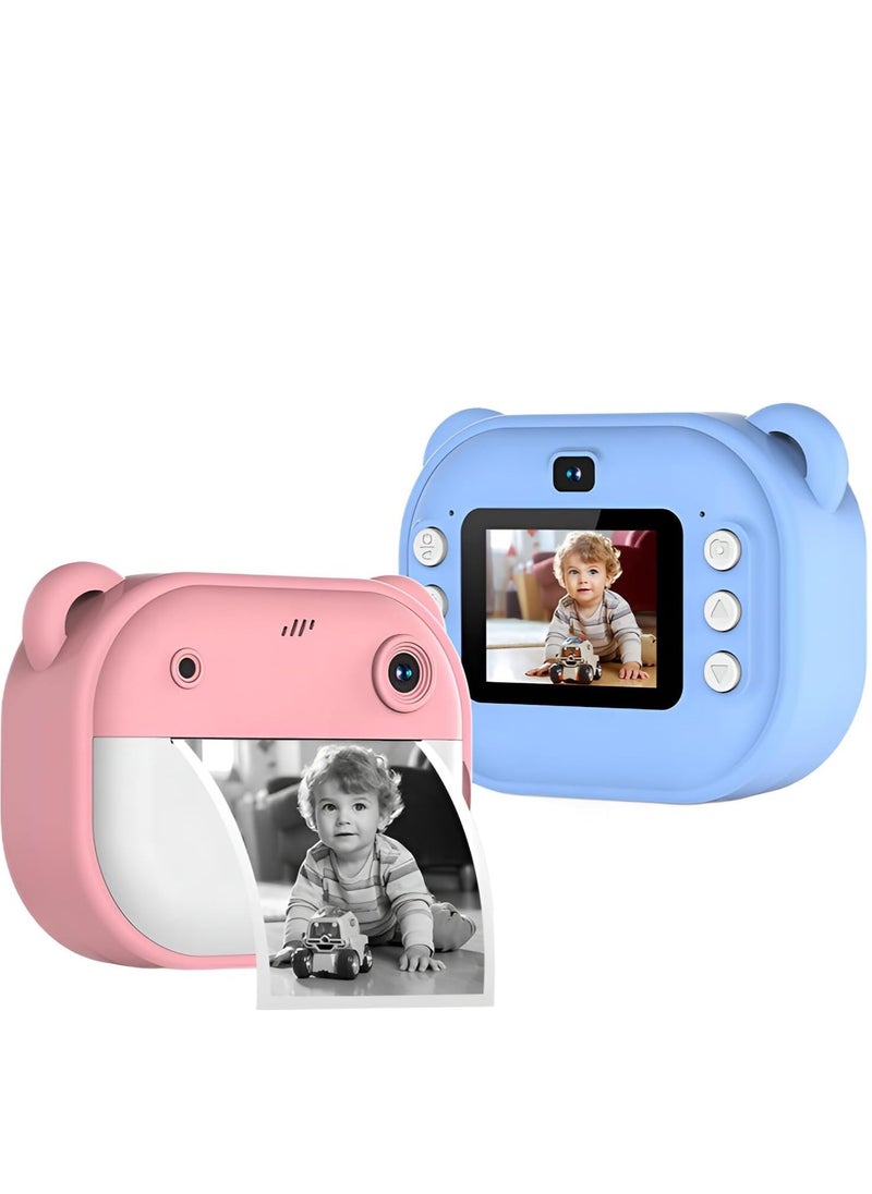 Generic Kids Rechargeable Camera with Instant Print - 1080P Portable HD Digital Camera for Boys & Girls, Dual Cameras, 2.4" LCD Screen, Mini Thermal Inkless Printing – Perfect Gift  - Image 1