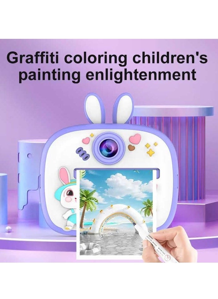 Generic Kids Rechargeable Camera with Instant Print - 1080P Portable HD Digital Camera for Boys & Girls, Dual Cameras, 2.4" LCD Screen, Mini Thermal Inkless Printing – Perfect Gift  - Image 2