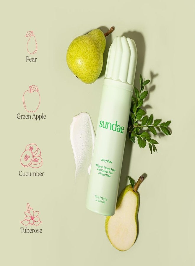 sundae Whipped Shower Foam Juicy Pear with Kakadu Plum & Finger Lime 8.9 oz. 365ml - Image 3
