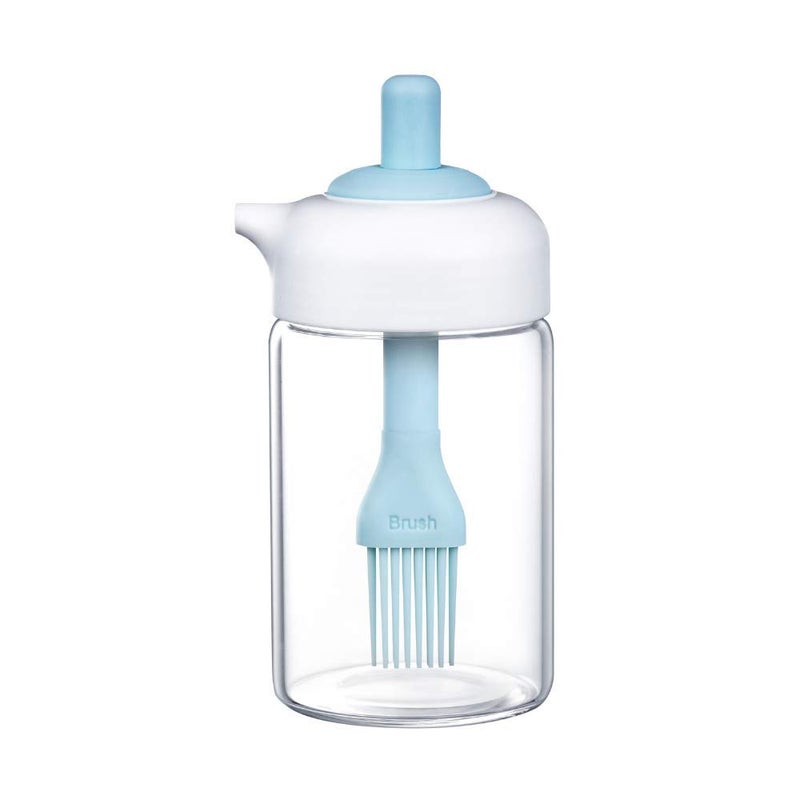 Femora Borosilicate Glass Oil Sprayer For Cooking Oil Bottle 200 ML Pack of 1 Blue - Image 1