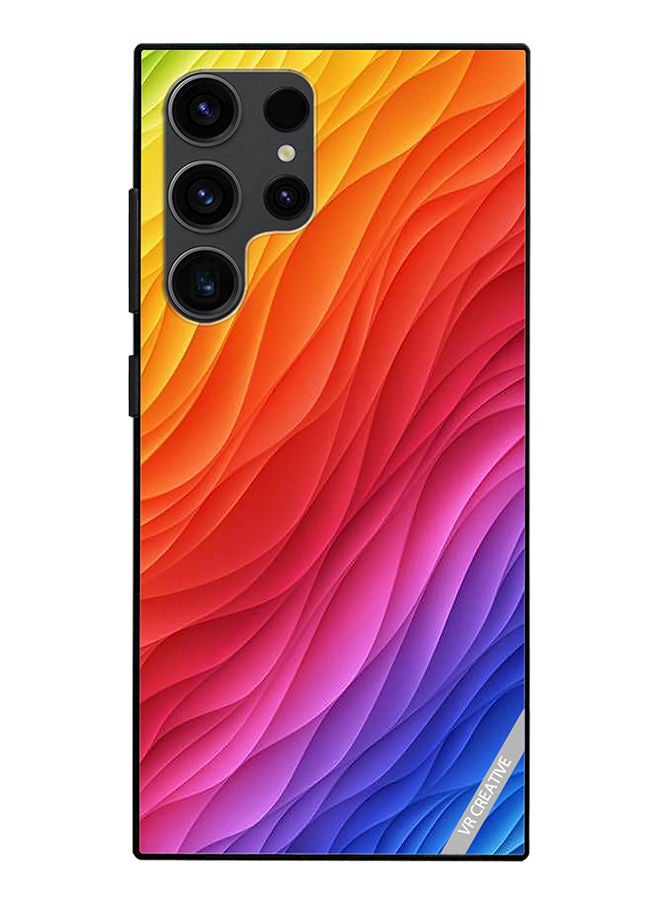 VR CREATIVE Protective Case Cover For Samsung Galaxy S23 Ultra 5G Layers Design Multicolour - Image 1