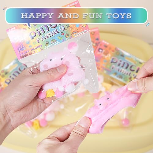 FauKait 3pcs Squishy Hamster Squeeze Toys,3 inch Cute Soft Hamster Squishy Toys,Stress Relief Squishies for Kids Party Favors, Pinch Family, Fidget Toys Suitable Adults Kids Big - Image 5