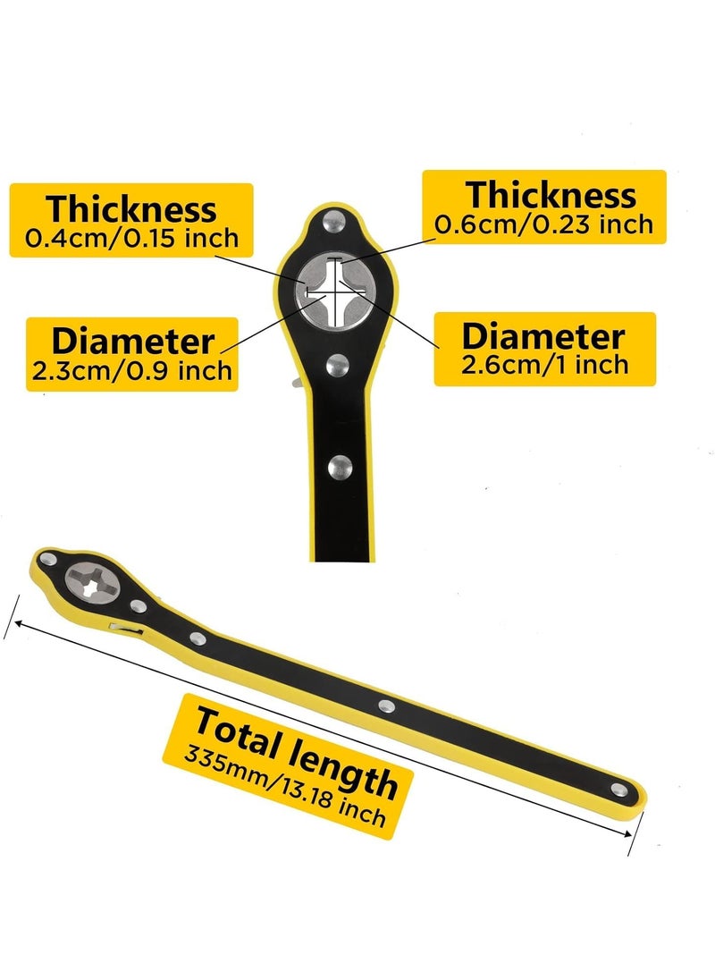 TONSYL TONSYL Auto LaborSaving Jack Ratchet Wrench with Long Handle Jack Ratchet Wrench for Scissor Jack Lug Wrench for Tire Jack Car Jack Wrench Positive and Reversal Knob Design  - Image 2