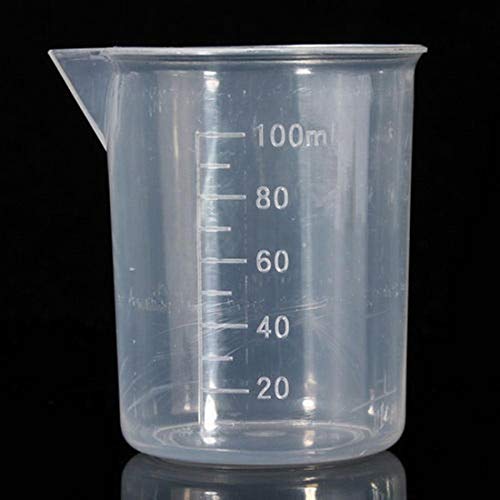 WKM (4pcs) 50ml 100ml,250ml,500ml Plastic Science Beaker Set Measuring Cup(Transparent) - Image 3
